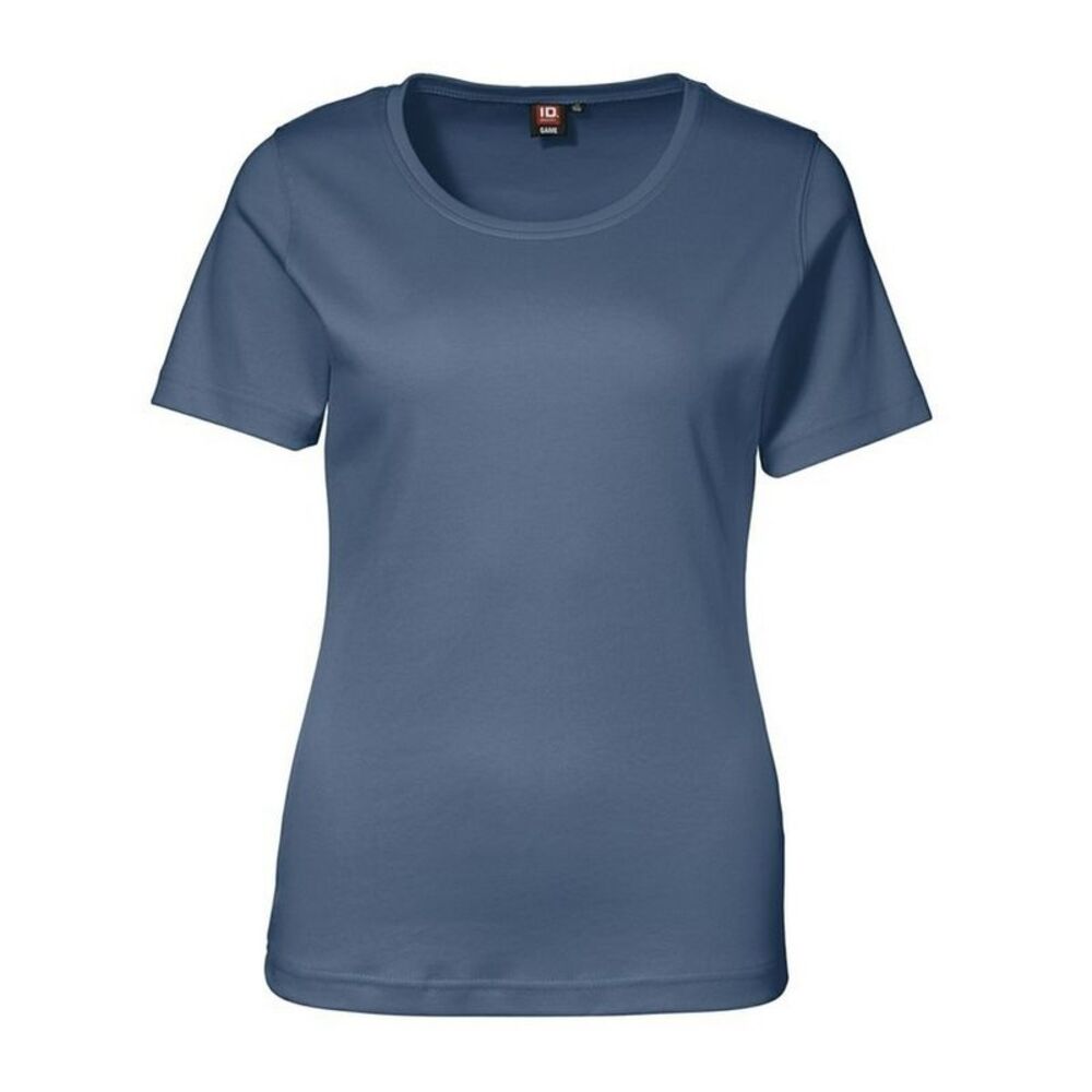 ID Womens/Ladies Interlock Short Sleeve T-Shirt / Indigo